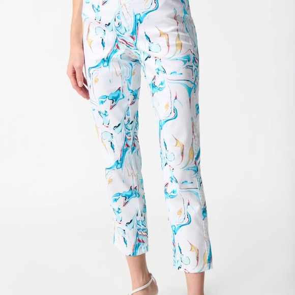 Colorful Abstract Print Pants - Picture 1 of 4